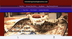 Desktop Screenshot of orientalrugcleaninghouston.com